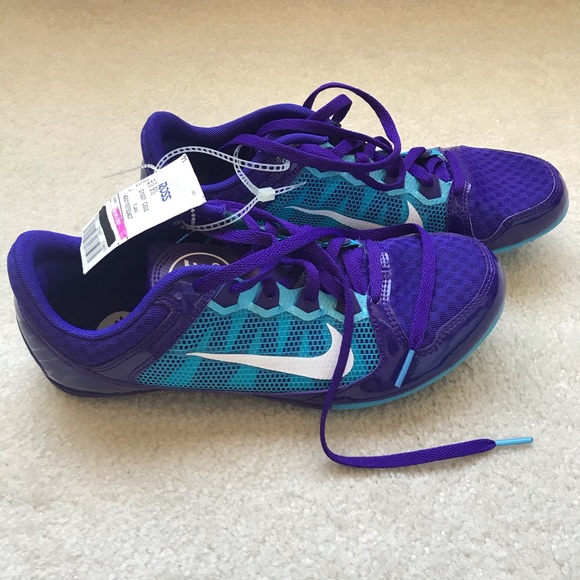 purple nike track spikes
